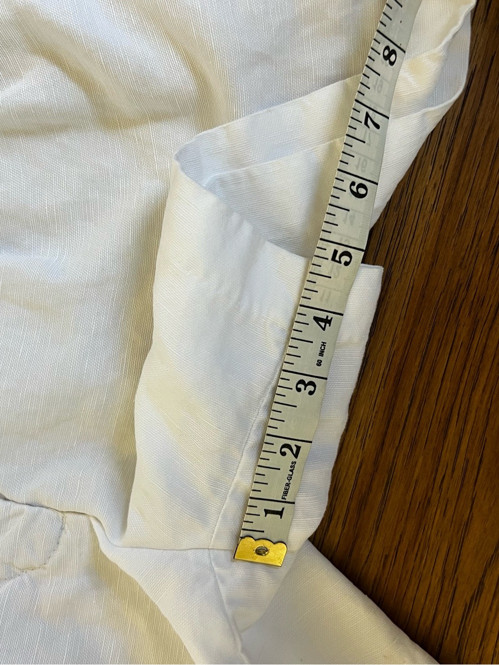 Aritzia The Effortless Short White Linen-Blend High-Rise Shorts - Picture 4 of 6